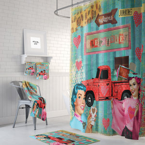 Retro Theme Shower Curtain