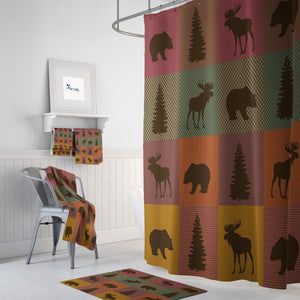 Woodland Plaid Shower Curtain