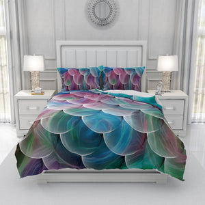 Duvet Cover Set Modern Pattern Bedding with Shams Colorful Bedroom Decor