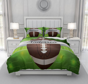 Personalized Football Theme Duvet Cover Set