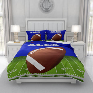 Personalized Football Theme Duvet Cover Set