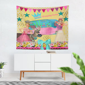 Retro Wall Tapestry, 1960's Pin Up Glamper Campers Girls