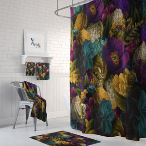 Romantic Floral Shower Curtain, Bathroom Decor