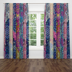 Boho Paisley Window Curtains Window Treatments