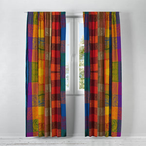 Boho Plaid Curtains