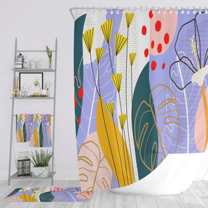 Memphis Abstract Shower Curtain Bath Towels Mat Options