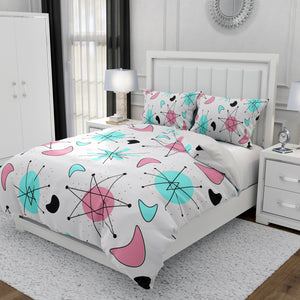 Duvet Cover Set Modern Bedding with Shams Soft Microfiber Bedroom Decor