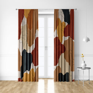 Modern Abstract Window Curtains