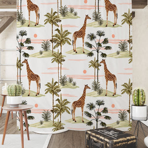 Giraffe Shower Curtain Optional Set