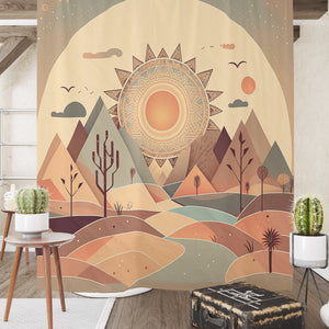 Southwestern Desert Boho Style Shower Curtain