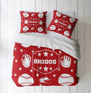 Folk N Funky  baseball Personalized Duvet Cover