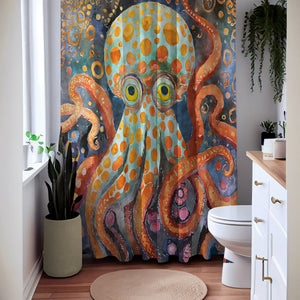 Outrageous Octopus : Funky Octopus Shower Curtain Three Sizes
