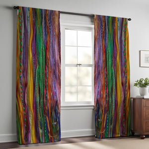 Boho Abstract Window Curtains