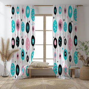 Mid-Century Window Curtains  Atomic Window Treatments