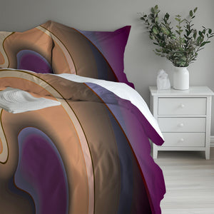 Swirl Abstract Microfiber  Duvet Cover
