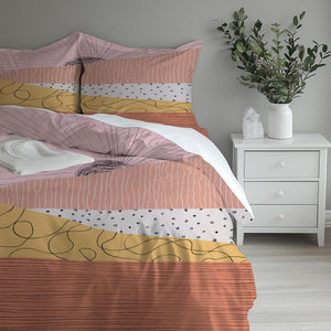 Sunset Abstract Microfiber  Duvet Cover
