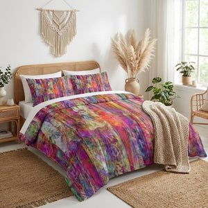 Boho Abstract Bedding Duvet Cover or  Shams