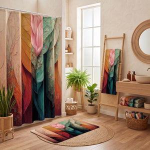 Boho Princess Shower Curtain, Bohemian Bathroom Decor